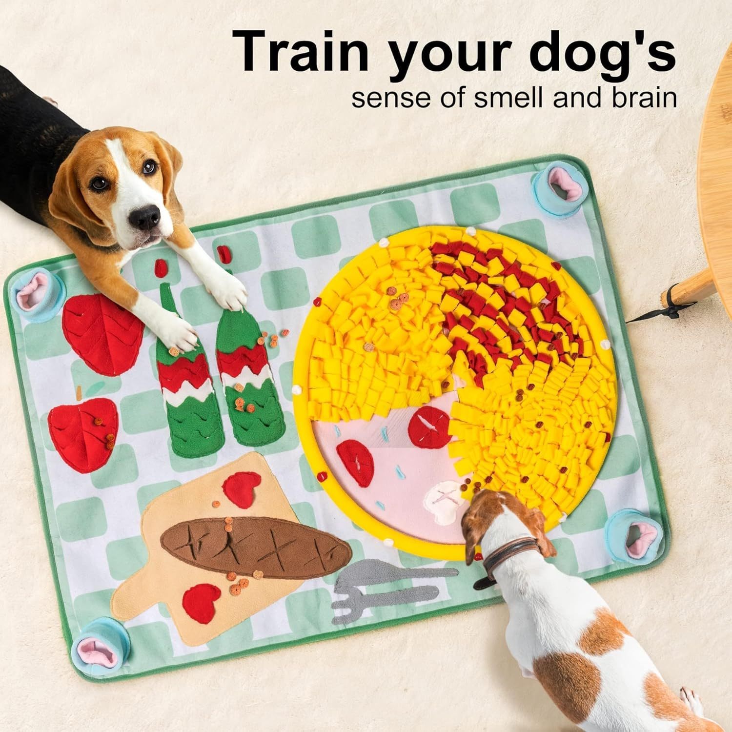 Pawzle™ Sniff-Round Mat — Round Enrichment for Curiosity & Calm