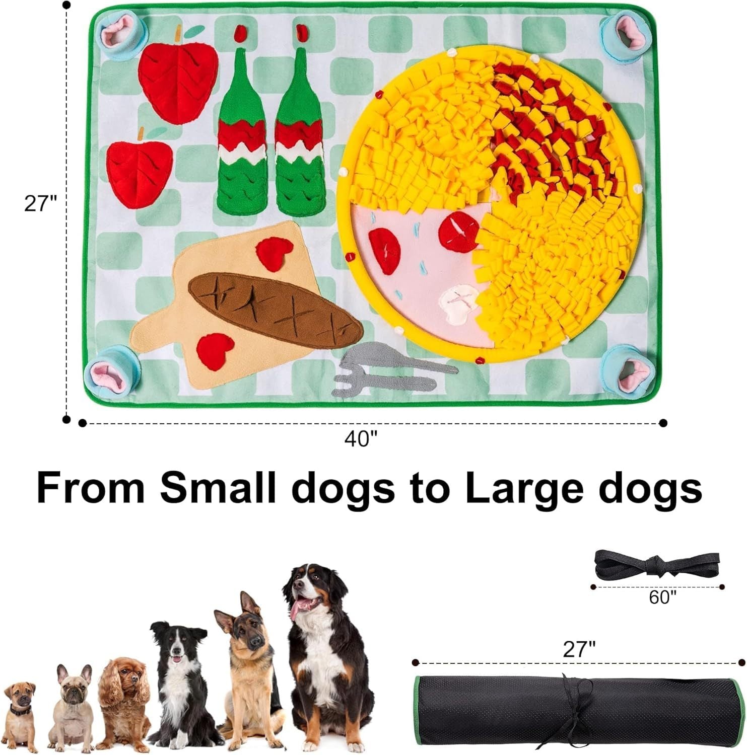 Pawzle™ Sniff-Round Mat — Round Enrichment for Curiosity & Calm