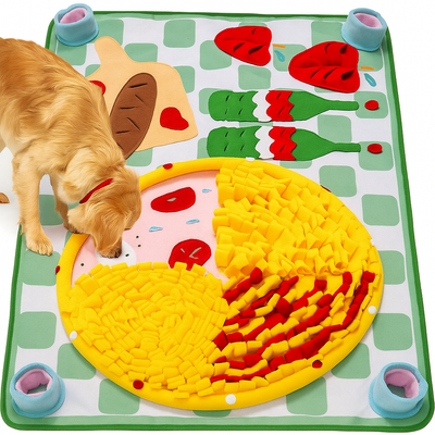 Pawzle™ Sniff-Round Mat — Round Enrichment for Curiosity & Calm